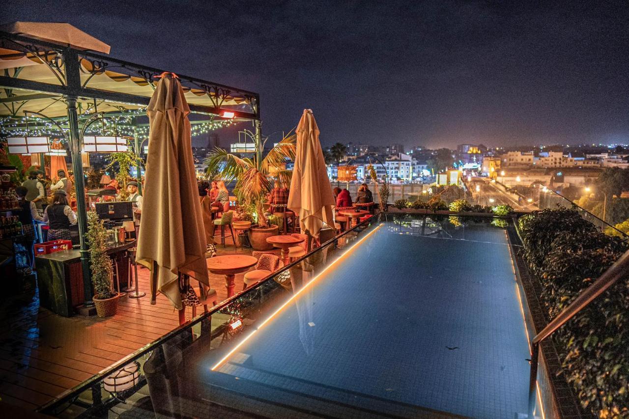 Hotel Lobby เซบีญา ภายนอก รูปภาพ Rooftop bar in Marrakech, Morocco